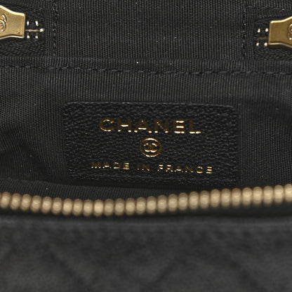 Chanel Caviar Quilted Mini Top Handle Vanity With Chain Black 5 of 9