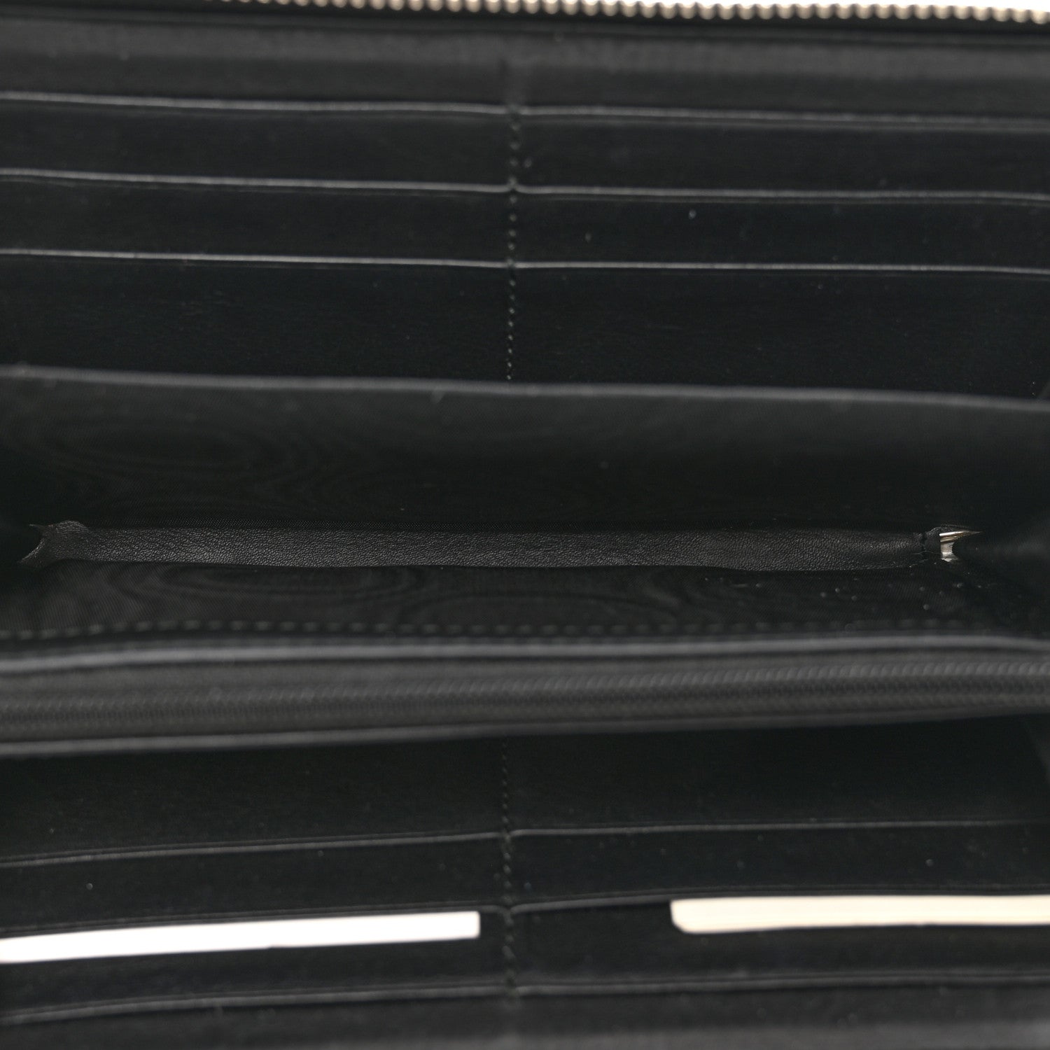 Gucci GG Supreme Monogram Arabesque Zip Around Wallet Black 5 of 11