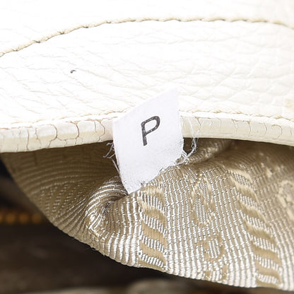 Prada Vitello Daino Side Pocket Hobo Bianco 7 of 18