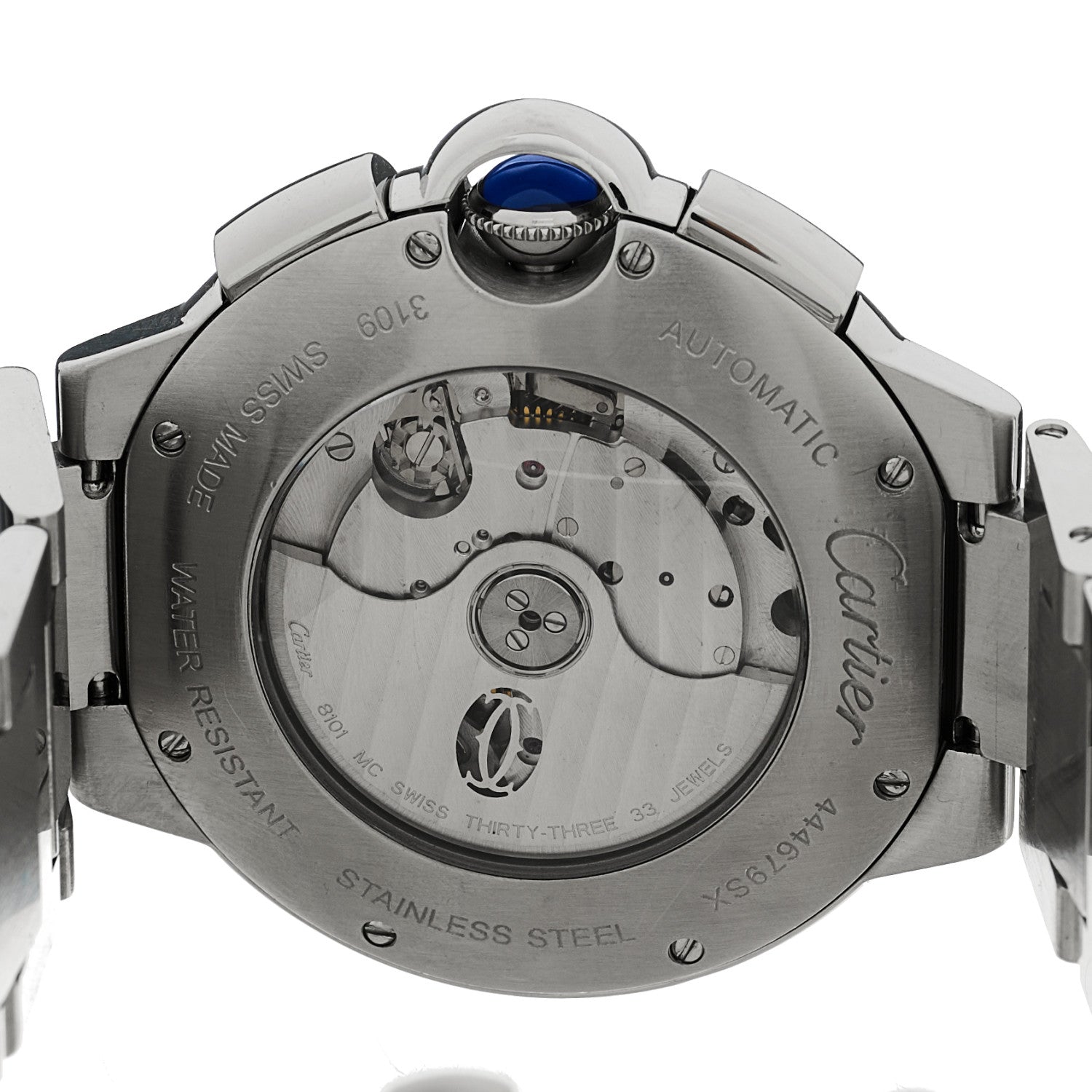 Cartier Stainless Steel 44mm Ballon Bleu De Cartier Chronograph Automatic Watch 4 of 4