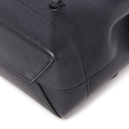 Louis Vuitton Calfskin Lockme Mini Backpack Black 5 of 8