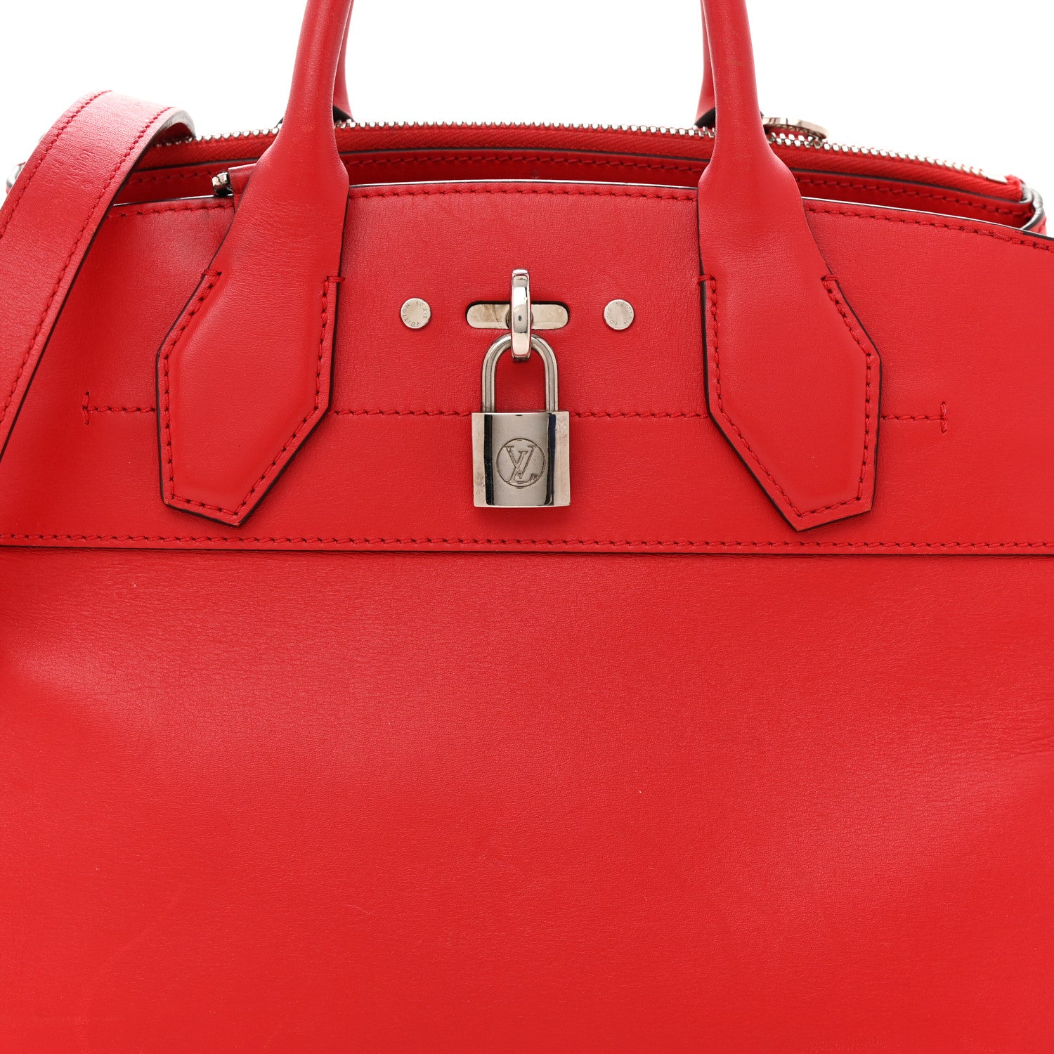 Louis Vuitton Calfskin City Steamer PM Rubis 9 of 23