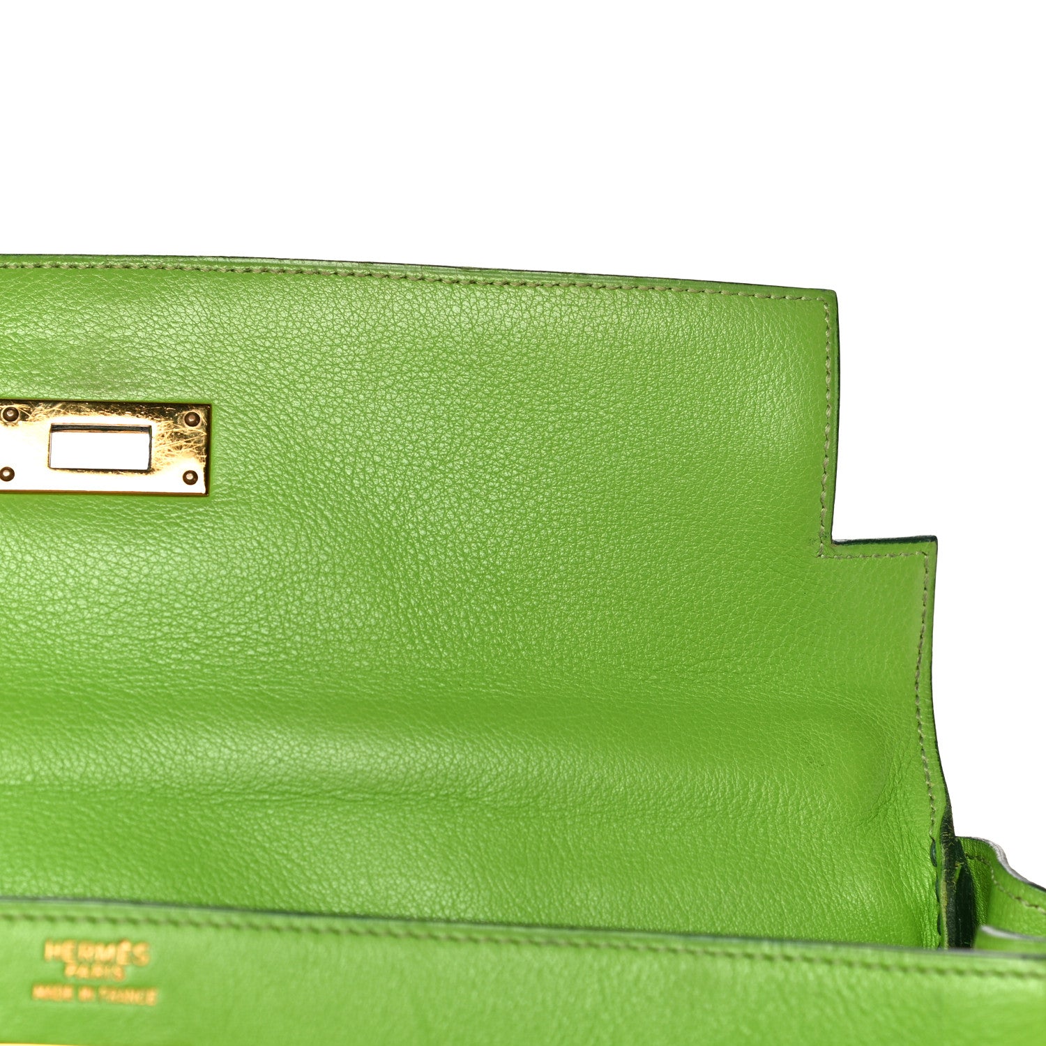 Hermes Veau Gulliver Kelly Retourne 32 Vert Cru 20 of 25