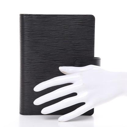 Louis Vuitton Epi Medium Ring Agenda Cover Black 2 of 8