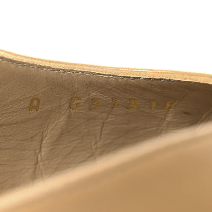 Chanel Goatskin Grosgrain Cap Toe CC Slingback Pumps 38.5 Beige Black 10 of 14