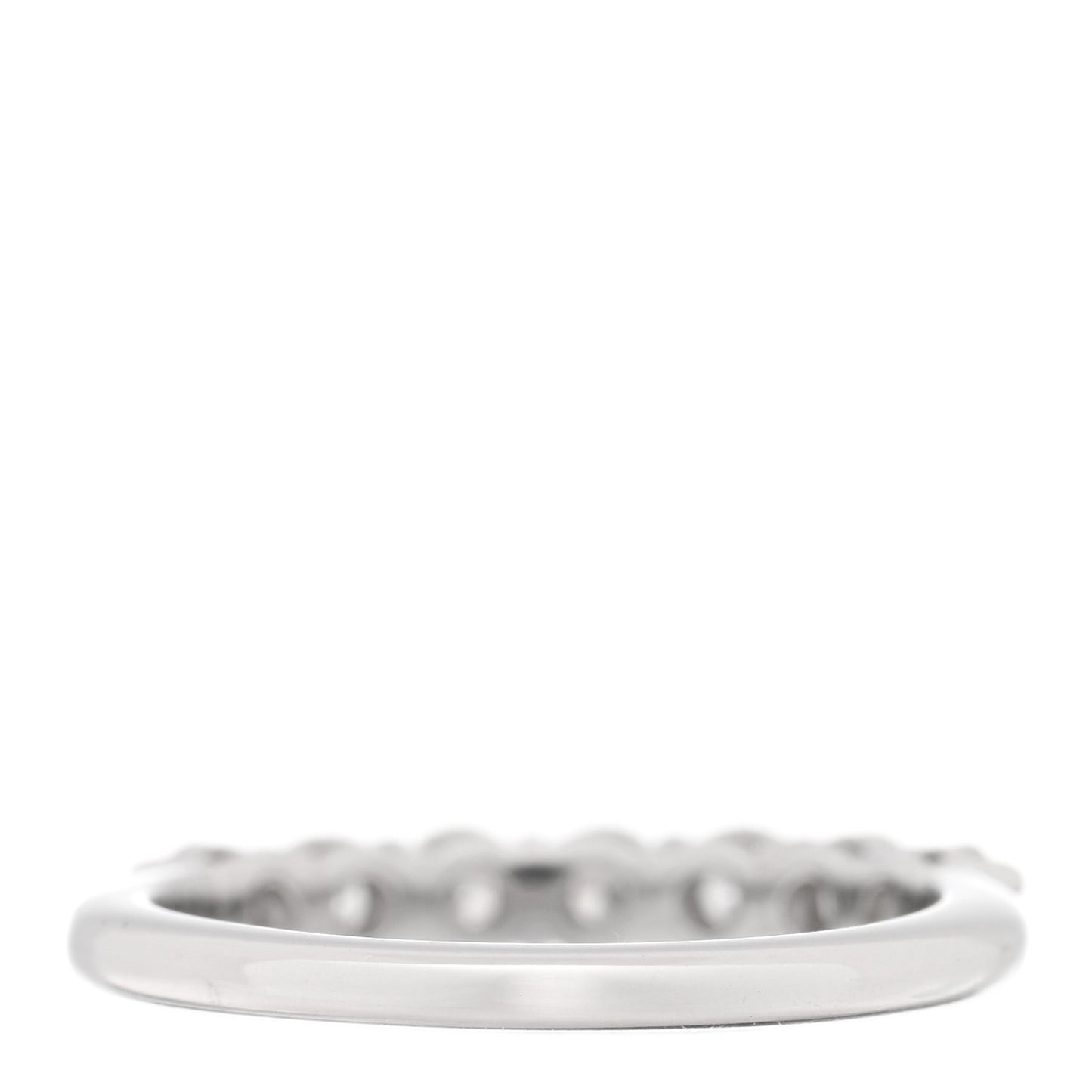Platinum Diamond 3mm Tiffany Forever Half Circle Band Ring 49 5