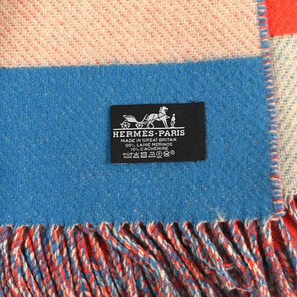 Hermes Cashmere Wool Brides De Gala Plaid Blanket 3 of 3
