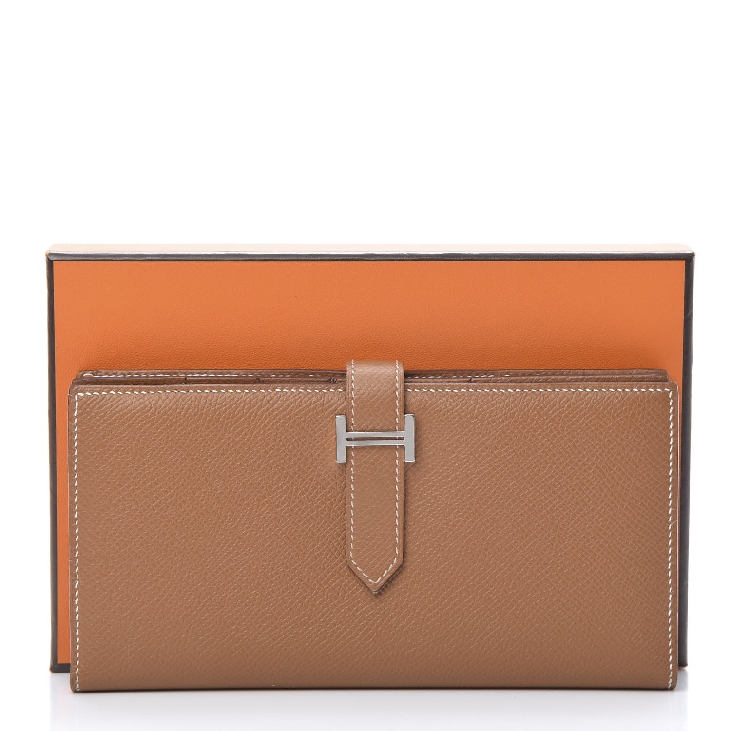 Hermes Epsom Bearn Gusset Wallet Gold 9 of 9