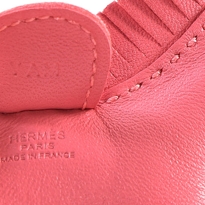 Hermes Milo Lambskin Grigri Rodeo Horse Bag Charm PM Rose Azalee 5 of 6