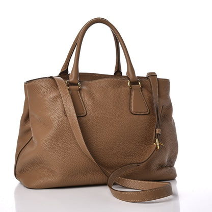Prada Vitello Daino Tote Sesamo 2 of 10