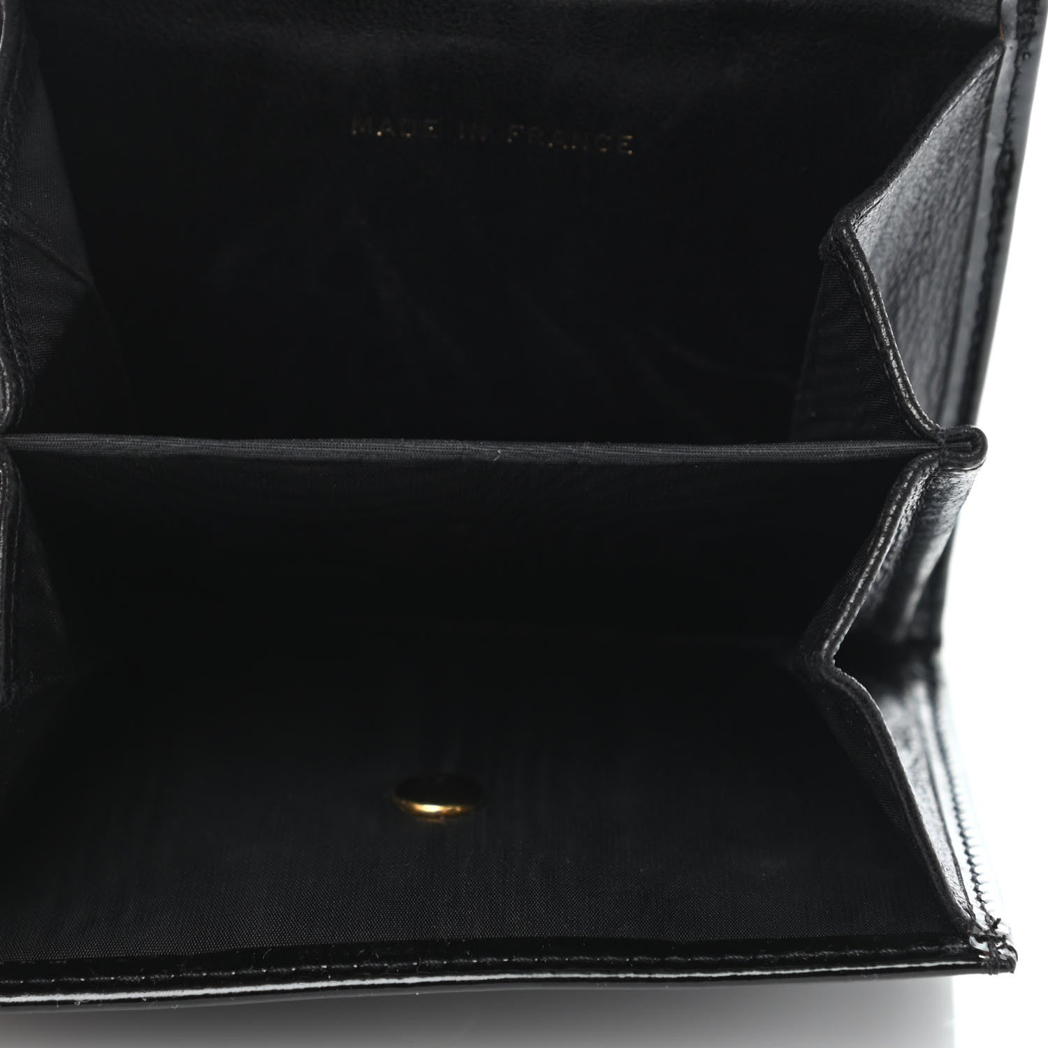 Chanel Patent Compact CC Flap Wallet Black 4 of 4