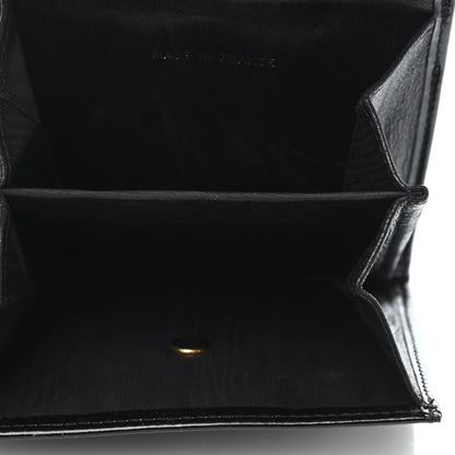 Chanel Patent Compact CC Flap Wallet Black 4 of 4