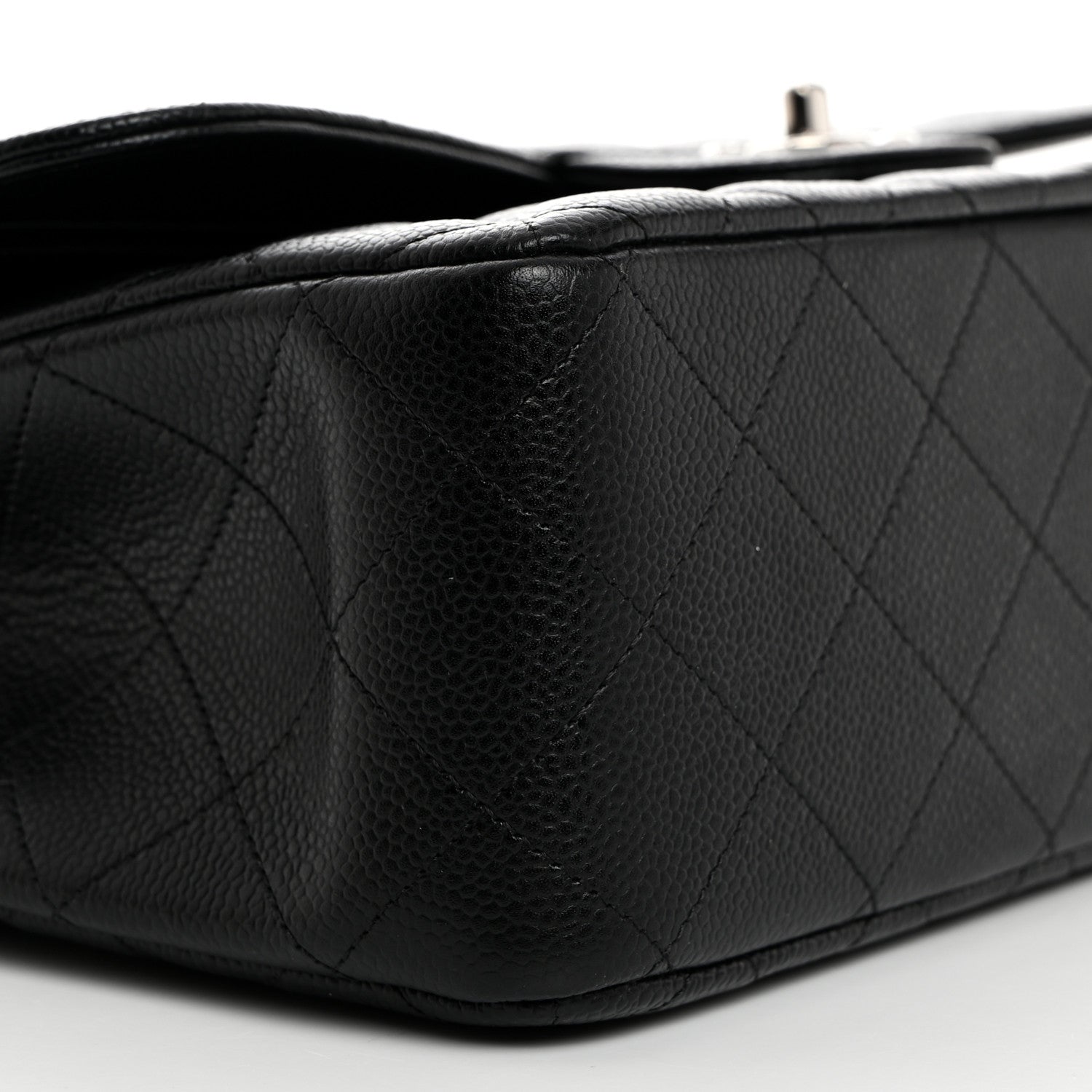 Chanel Caviar Quilted Jumbo Double Flap Black 9 of 10