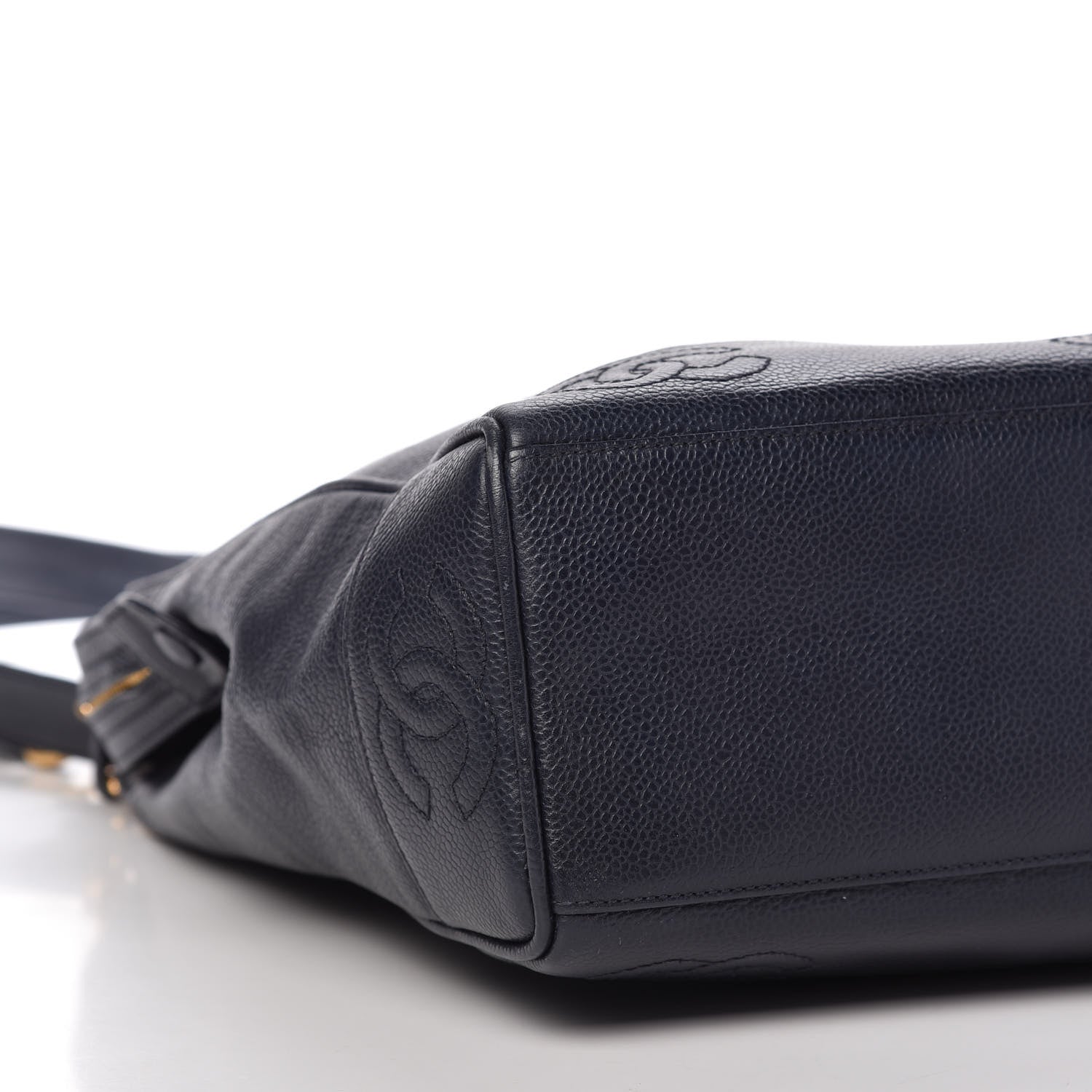 Chanel Caviar CC Shoulder Bag Navy 6 of 10