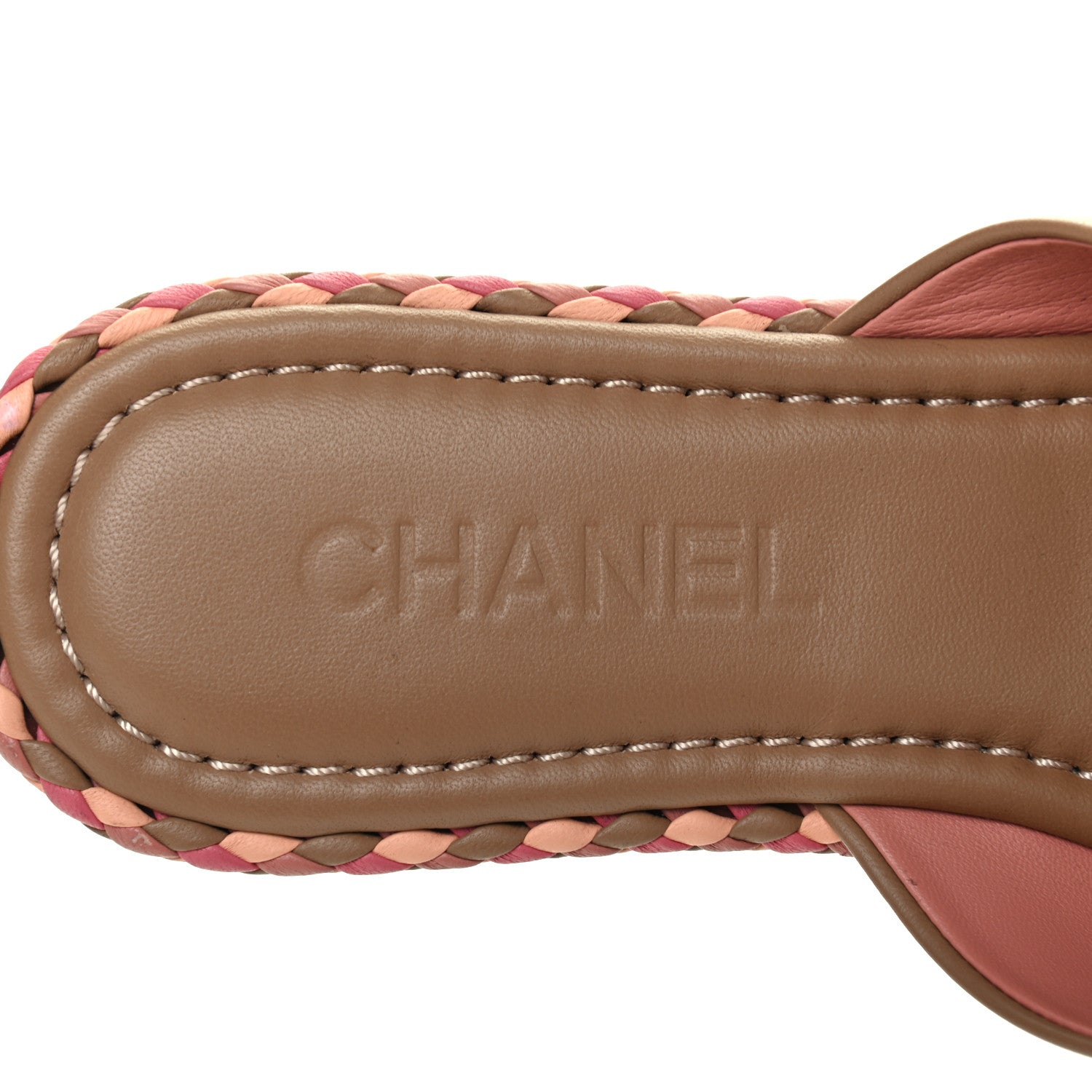 Chanel Lambskin Mule Sandals 40 Light Brown 7 of 11