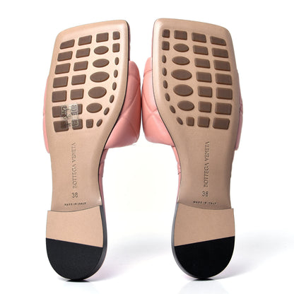 Bottega Veneta Nappa Quilted Rubber Lido Flat Sandals 38 Blossom 5 of 6