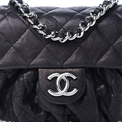 Chanel Metallic Washed Lambskin Quilted Mini Chain Around Flap Black 10 of 10
