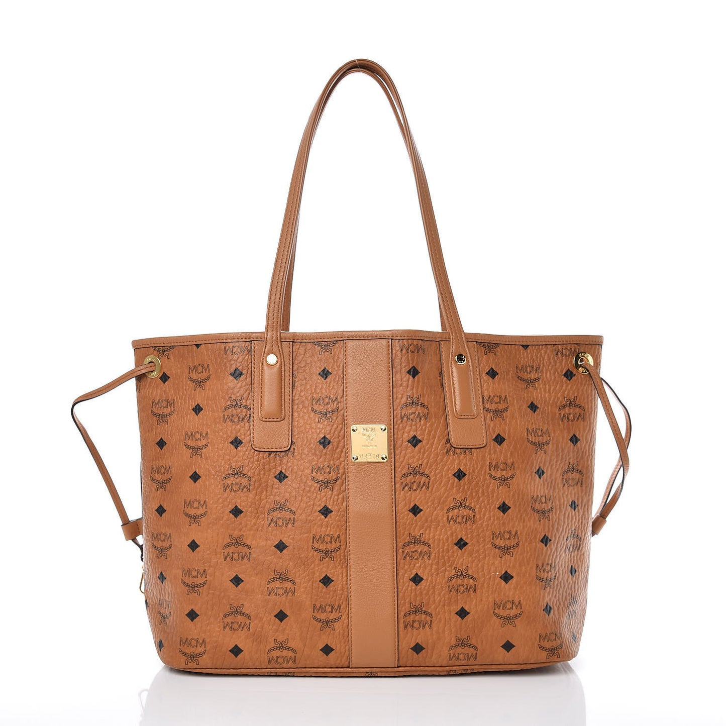 Visetos Medium Liz Reversible Shopper Tote Cognac