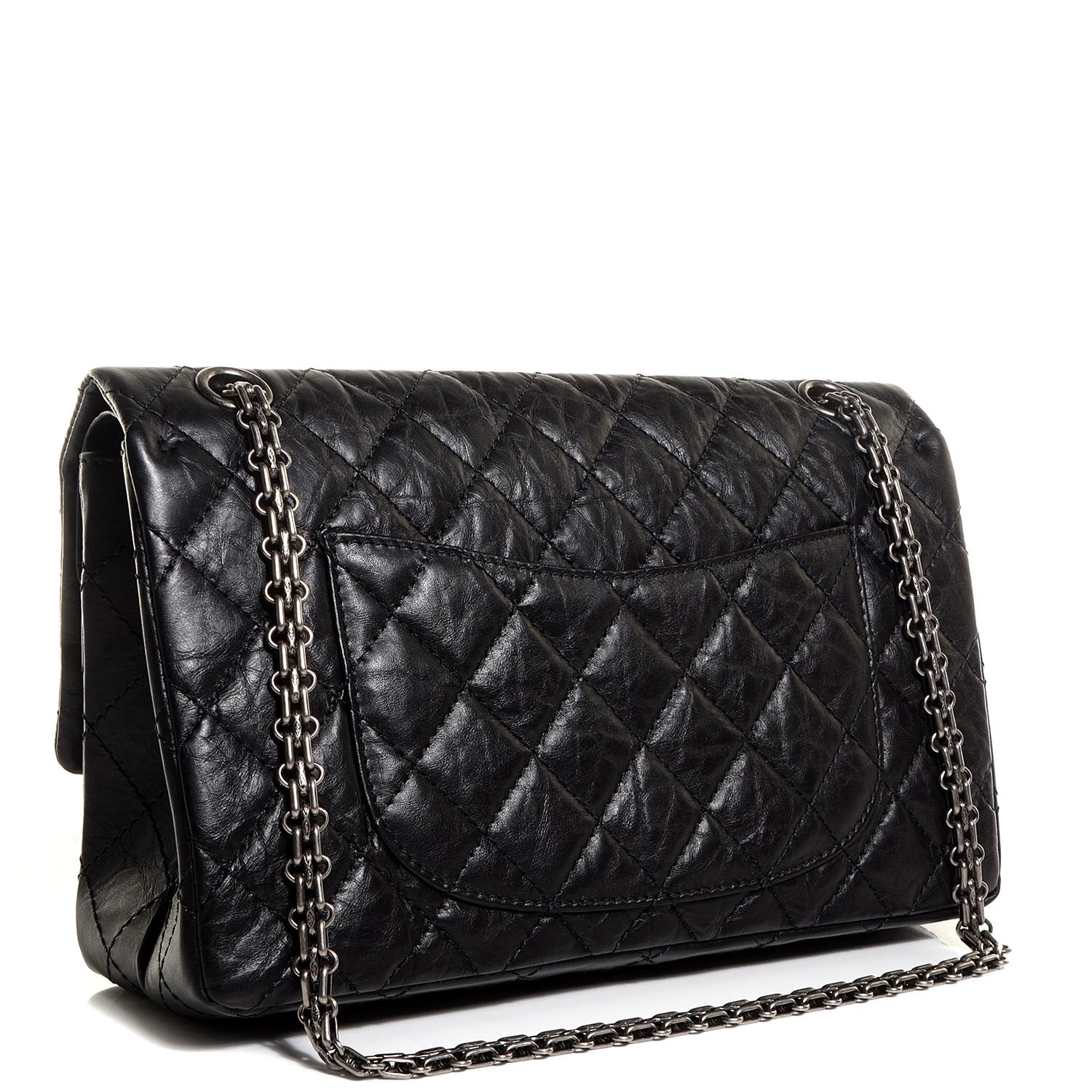 Chanel Aged Calfskin Quilted 2.55 Reissue 226 Flap Black 3 of 8