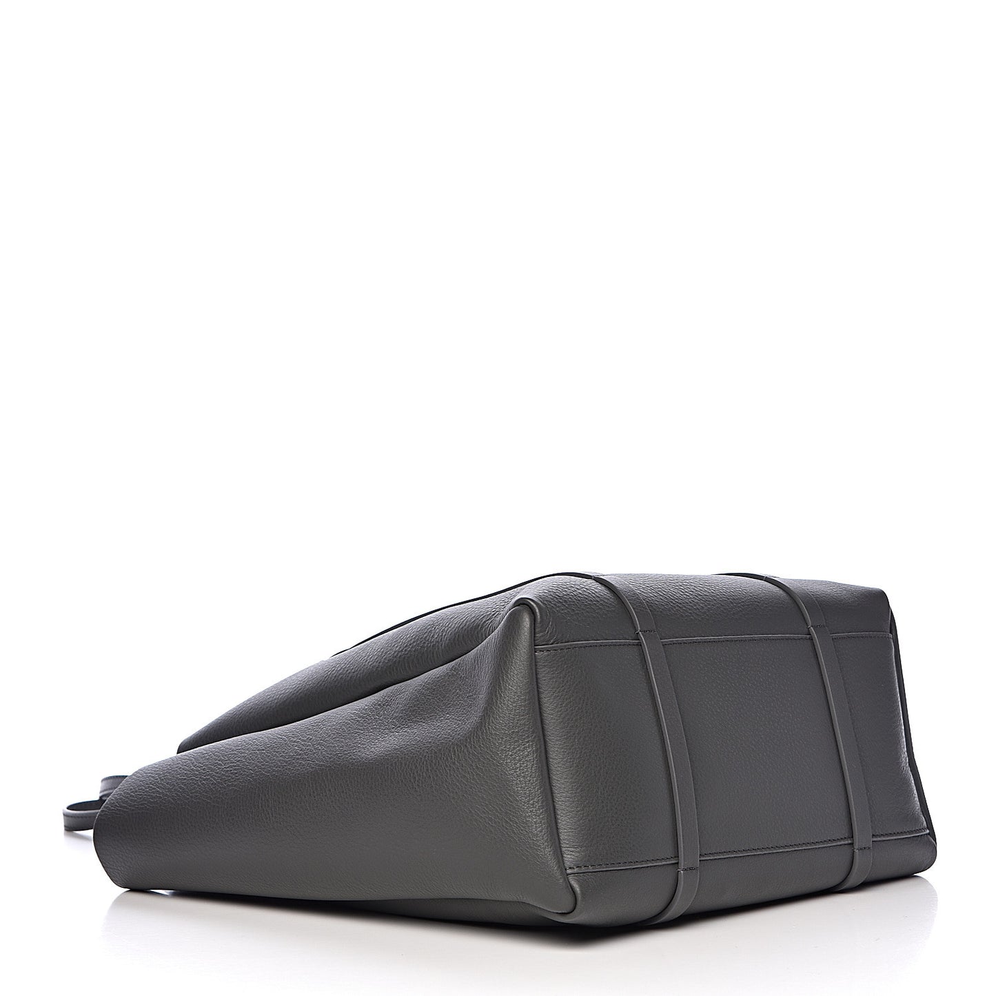 Veau Baltimore Double Sided Small Everyday Tote Gris Fossile Black
