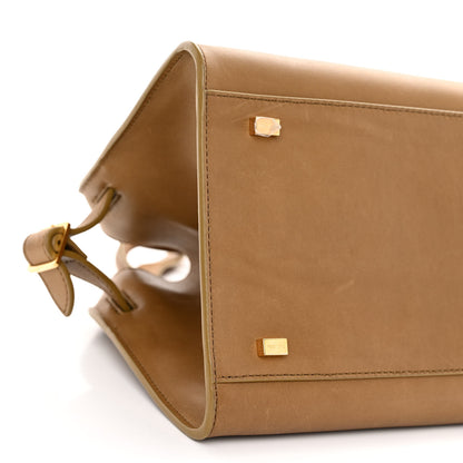 The Row Polished Saddle Calfskin Soft Margaux 10 Bag Muschio 8 of 9