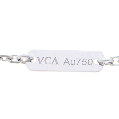 Van Cleef & Arpels 18K White Gold Mother of Pearl Vintage Alhambra Pendant Necklace 5 of 6