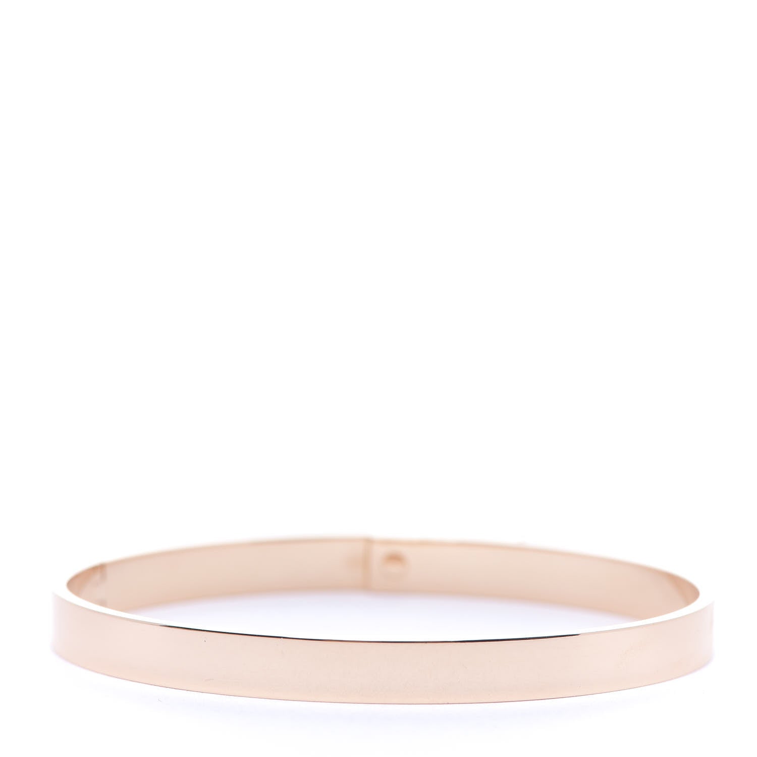 Hermes 18K Rose Gold Diamond PM Kelly Pave Bracelet ST 2 of 4