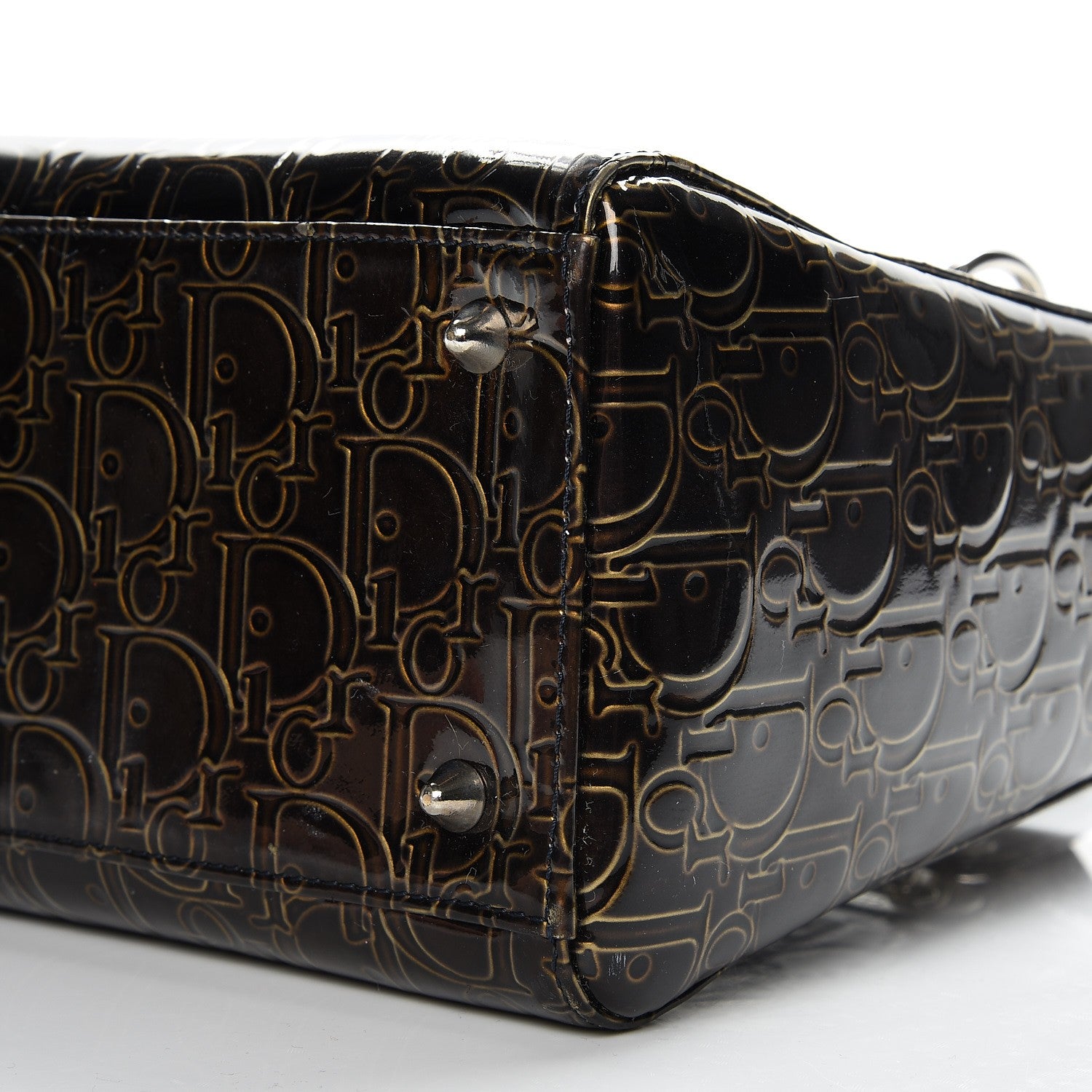 Christian Dior Patent Ultimate Medium Lady Dior Brown 11 of 12