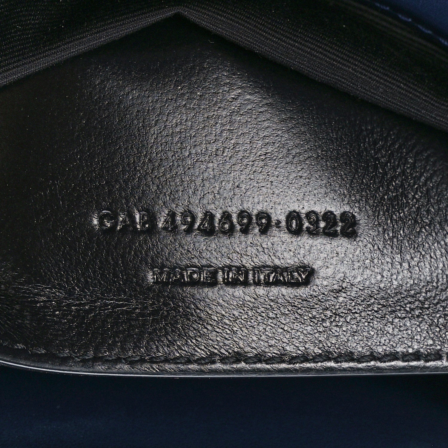 Saint Laurent Calfskin Y Quilted Monogram Small Loulou Chain Satchel Blue Charron 8 of 12