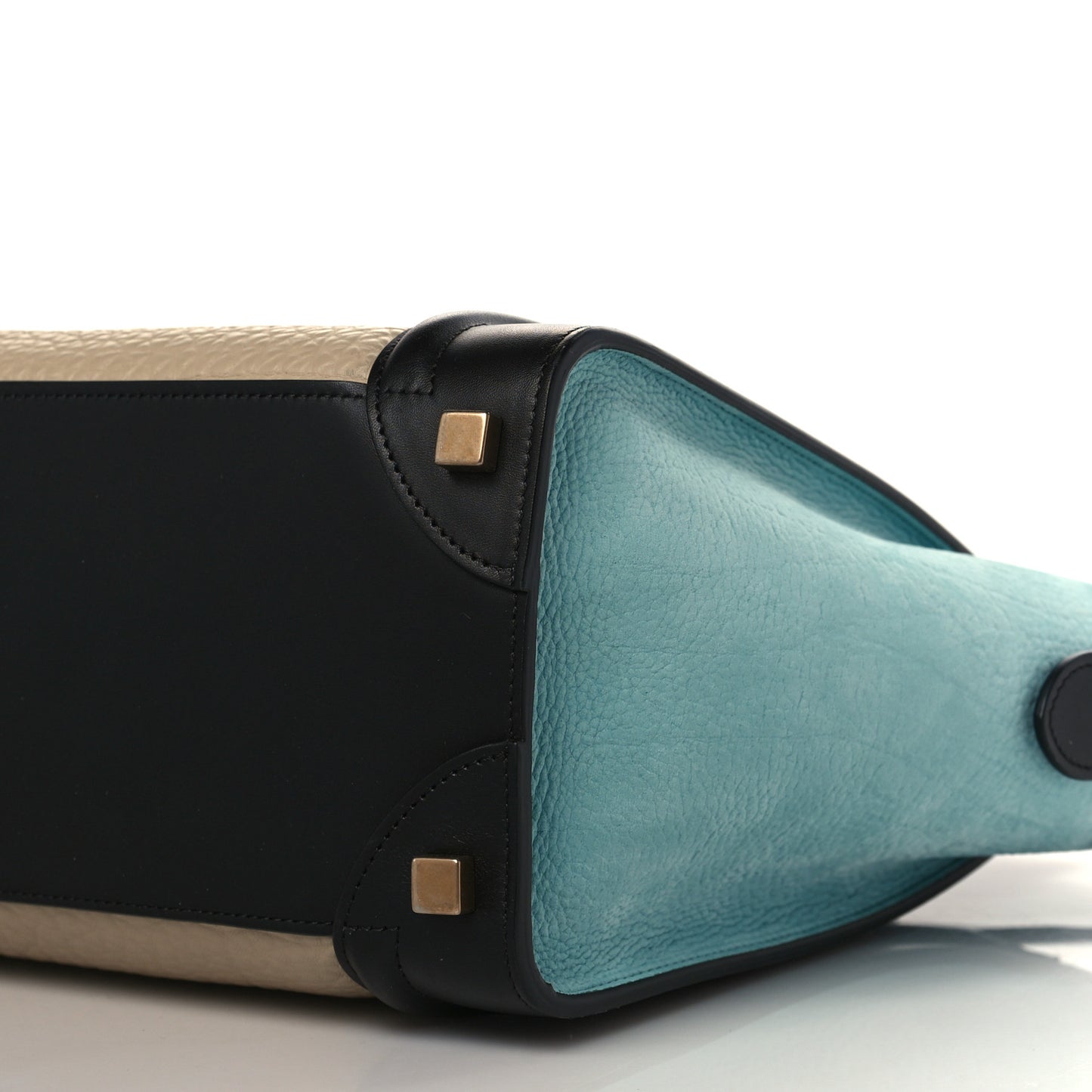 Bullhide Drummed Calfskin Micro Tri-Color Luggage Antarctic