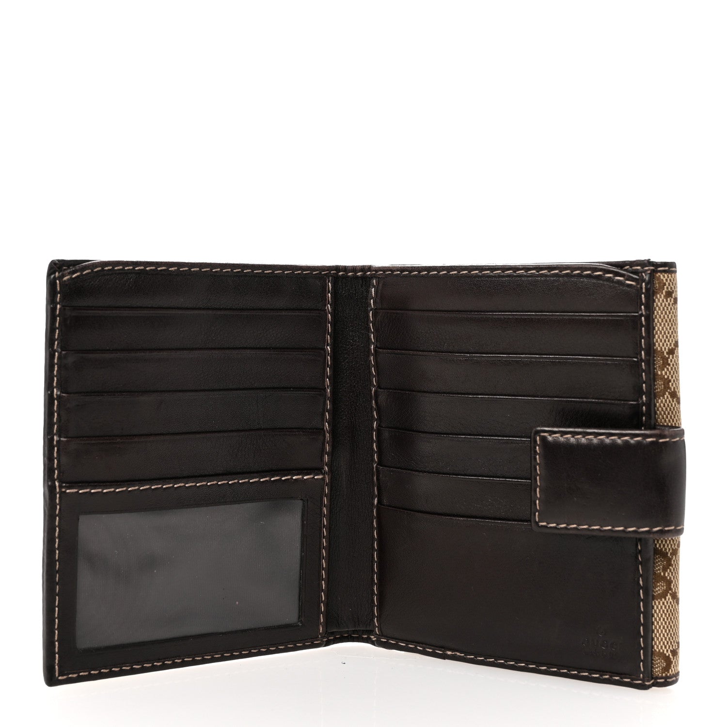 Gucci Monogram New Britt French Wallet Dark Brown 5 of 7