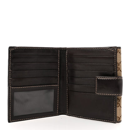 Gucci Monogram New Britt French Wallet Dark Brown 5 of 7