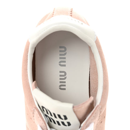 Miu Miu Scamosciato Womens Plume Sneakers 36.5 Orchidea 7 of 10