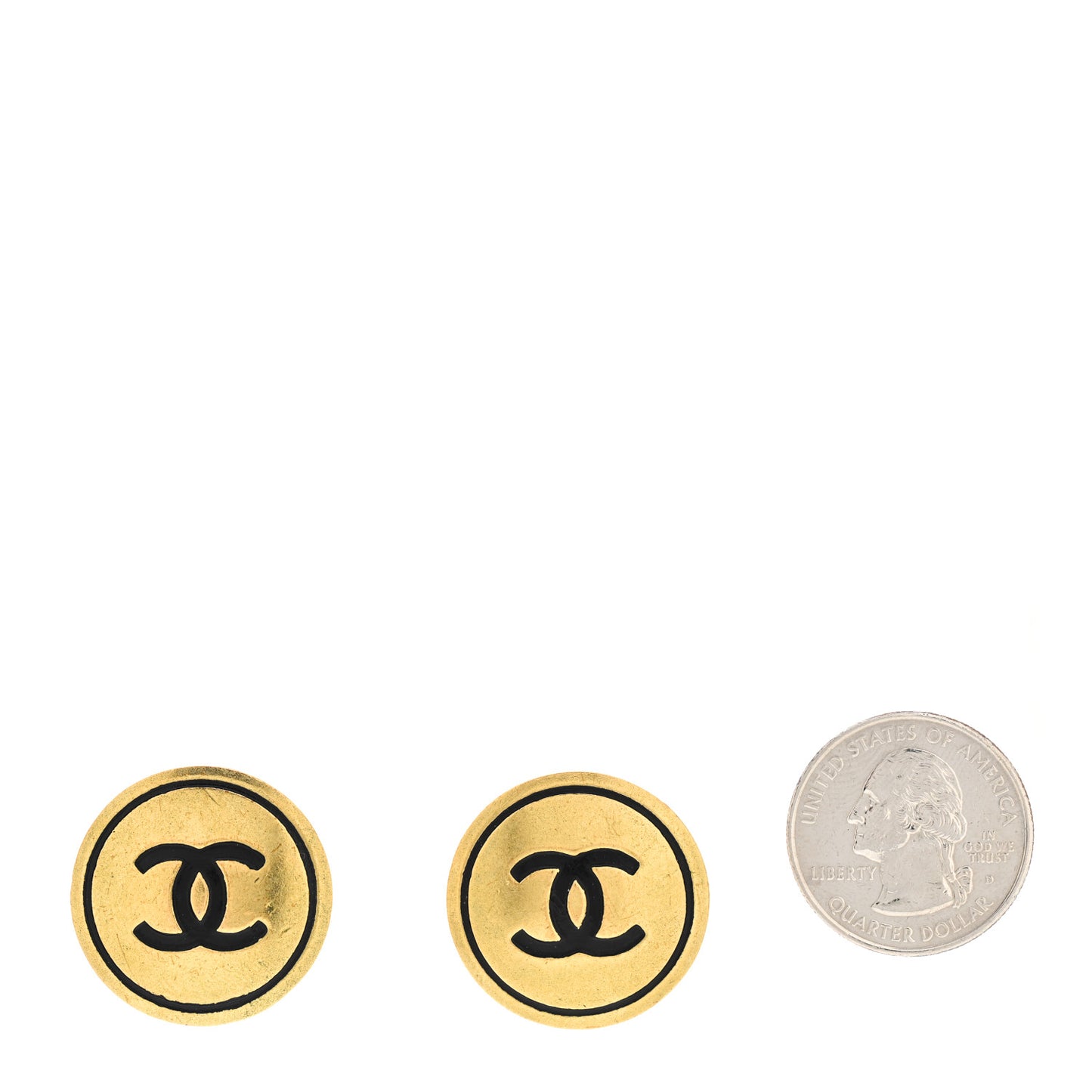 CC Clip On Earrings Gold