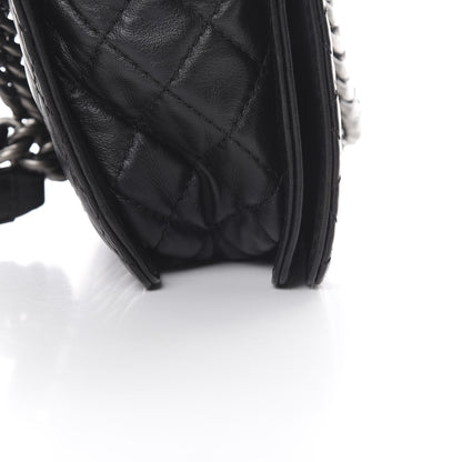 Chanel Calfskin Enchained Medium Boy Flap Black 12 of 12