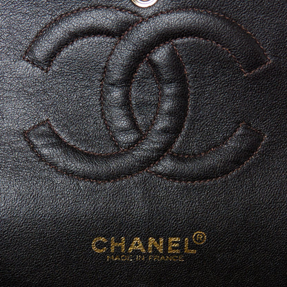 Chanel Lambskin Quilted Medium Double Flap Dark Brown 6 of 11