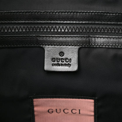 Gucci Techno Canvas GucciGhost Double Buckle Backpack Black New Acquamarine 6 of 12