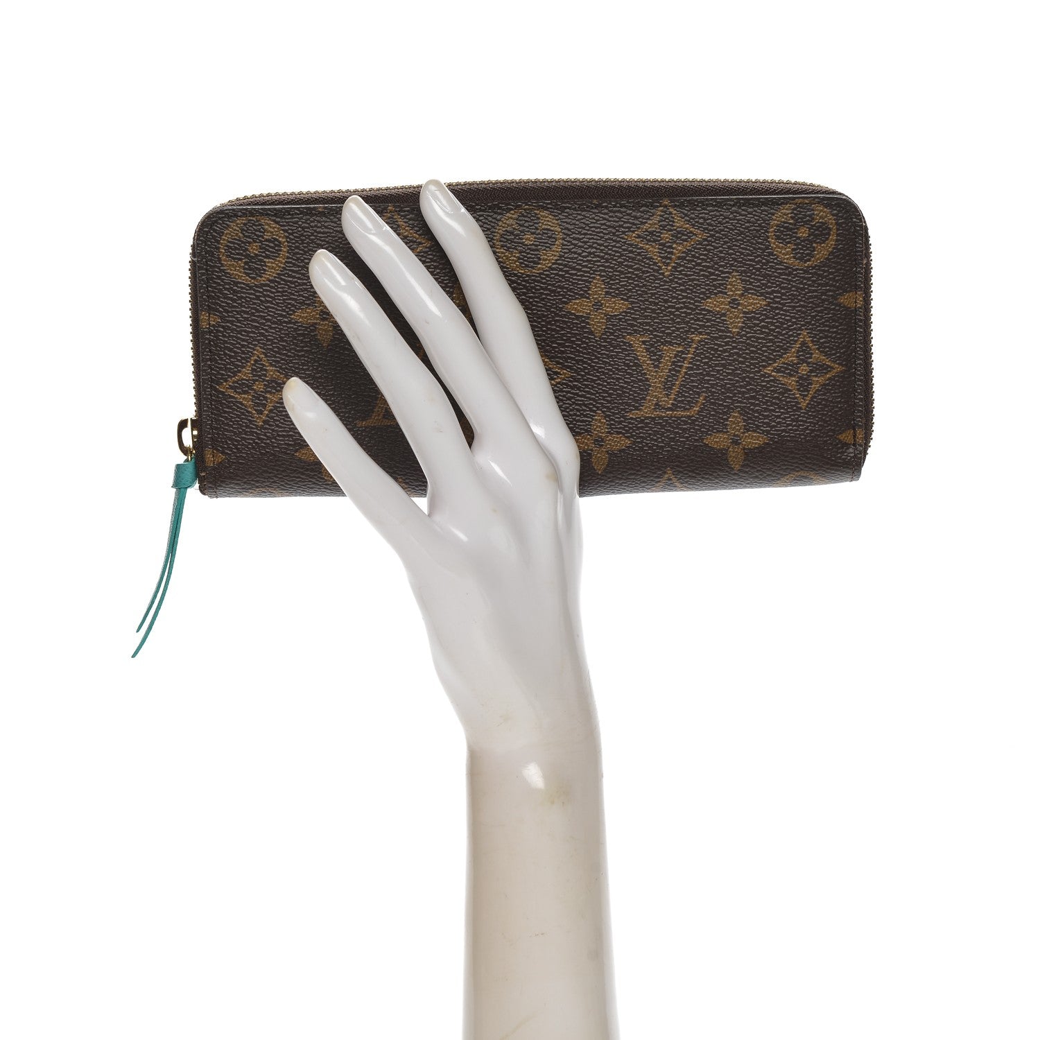 Louis Vuitton Monogram Clemence Wallet Turquoise 2 of 6