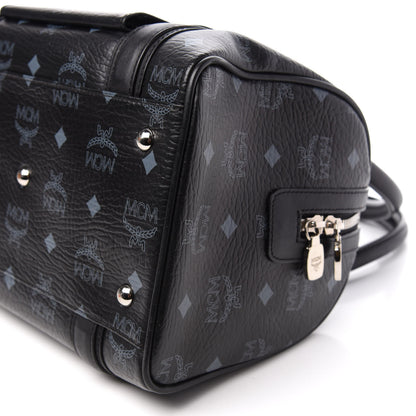 MCM Visetos Small Boston Bag Black 7 of 13