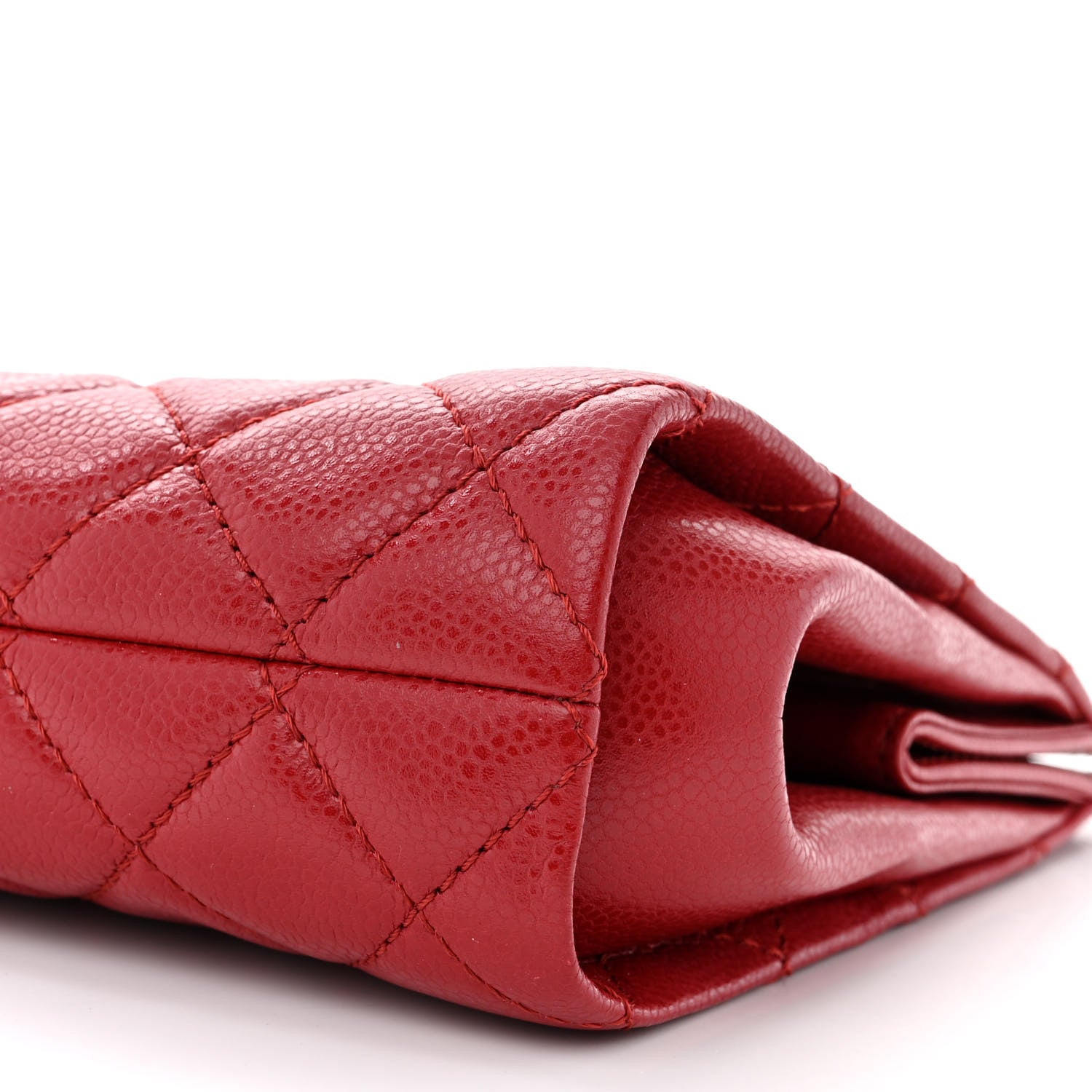 Chanel Caviar Quilted CC Large Dark Red 10 of 11