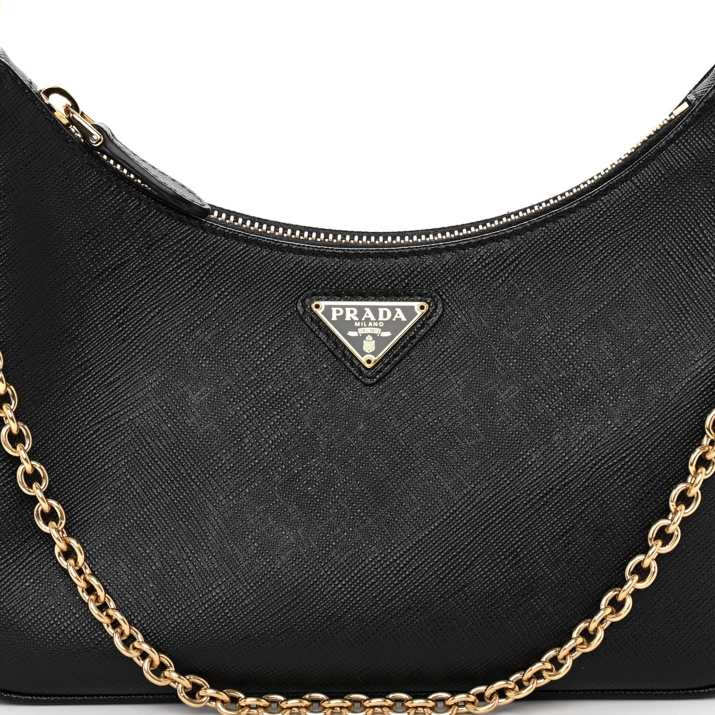 Saffiano Lux Re-Edition 2005 Shoulder Bag Black