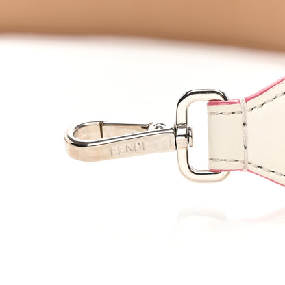 Fendi Vitello Dolce Plexiglass Bi-Color Studded Strap You White Ice Cuoio Multicolor 4 of 6