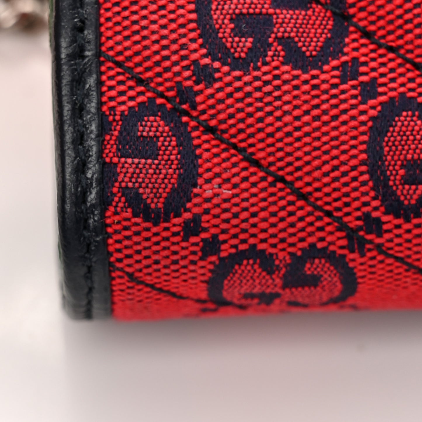 Monogram Multicolor Matelasse Diagonal GG Marmont Chain Wallet Red Blue Pink Green