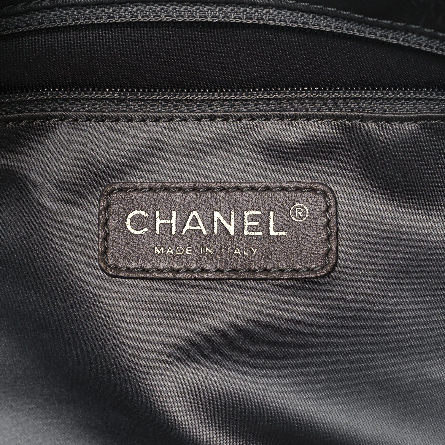 Chanel Tweed Lambskin Drawstring Tweedy Tote Black 6 of 10