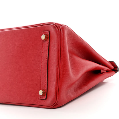 Hermes Epsom Birkin 30 Rouge Casaque 10 of 12