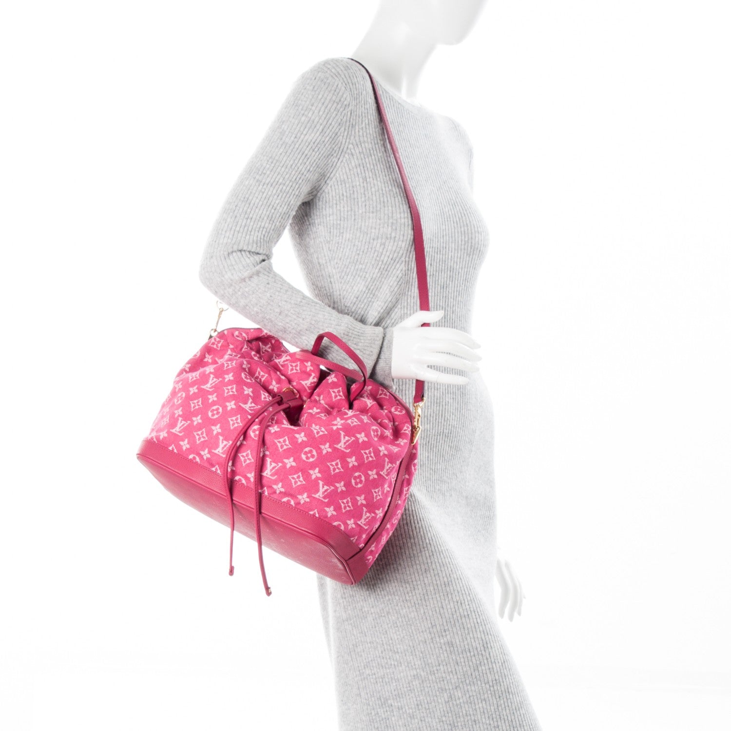 Louis Vuitton Denim Noefull MM Rose Indien 2 of 7