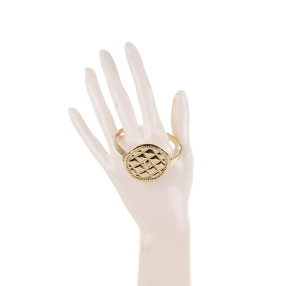Chanel Metal Quilted CC Coin Bracelet Gold 2 of 4