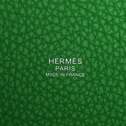Hermes Taurillon Clemence Monochrome Picotin Lock 22 MM Bambou 6 of 12