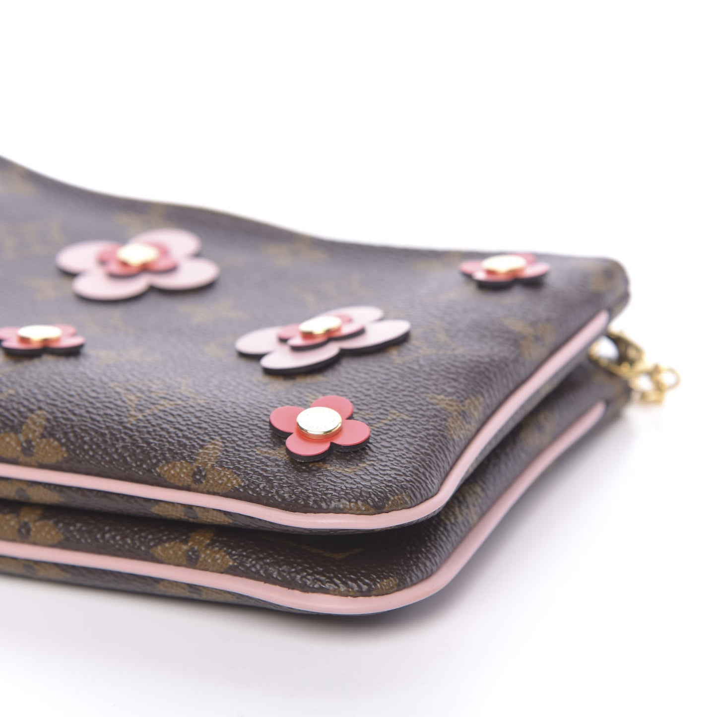 Monogram Blooming Flowers Double Zip Pochette