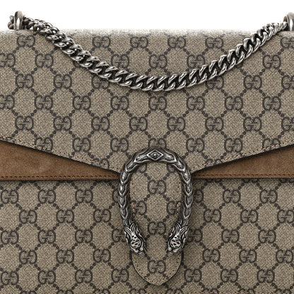 Gucci GG Supreme Monogram Medium Dionysus Shoulder Bag Taupe 8 of 13